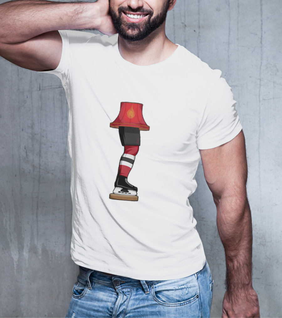 New Jersey Devils Hockey Leg Lamp Novelty T-Shirt