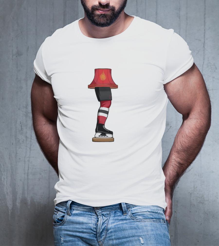 New Jersey Devils Hockey Leg Lamp Novelty T-Shirt