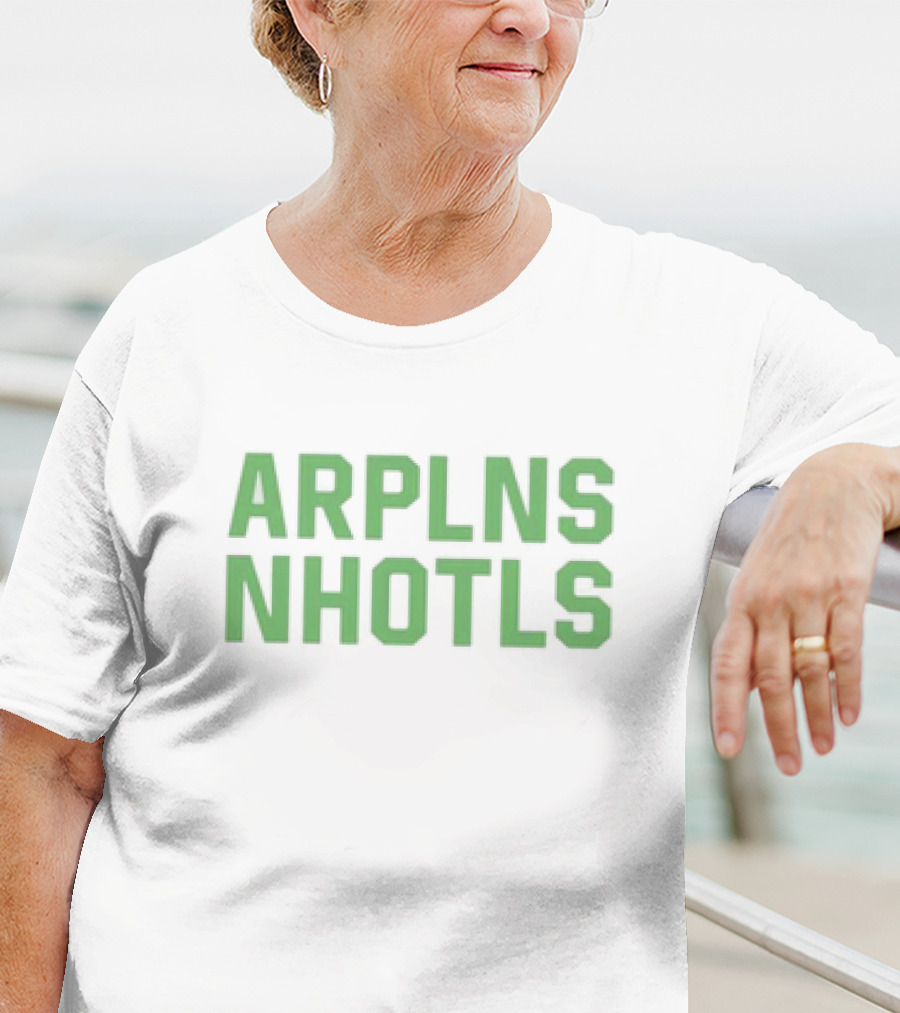 ARPLNS NHOTLS Bold Green Text T-Shirt