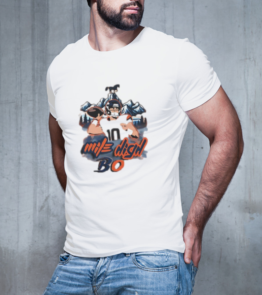 Mile High BO Football Mountains Number 10 T-Shirt