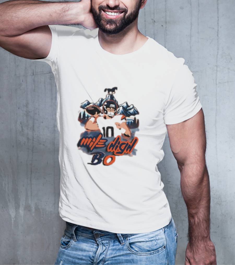 Mile High BO Football Mountains Number 10 T-Shirt