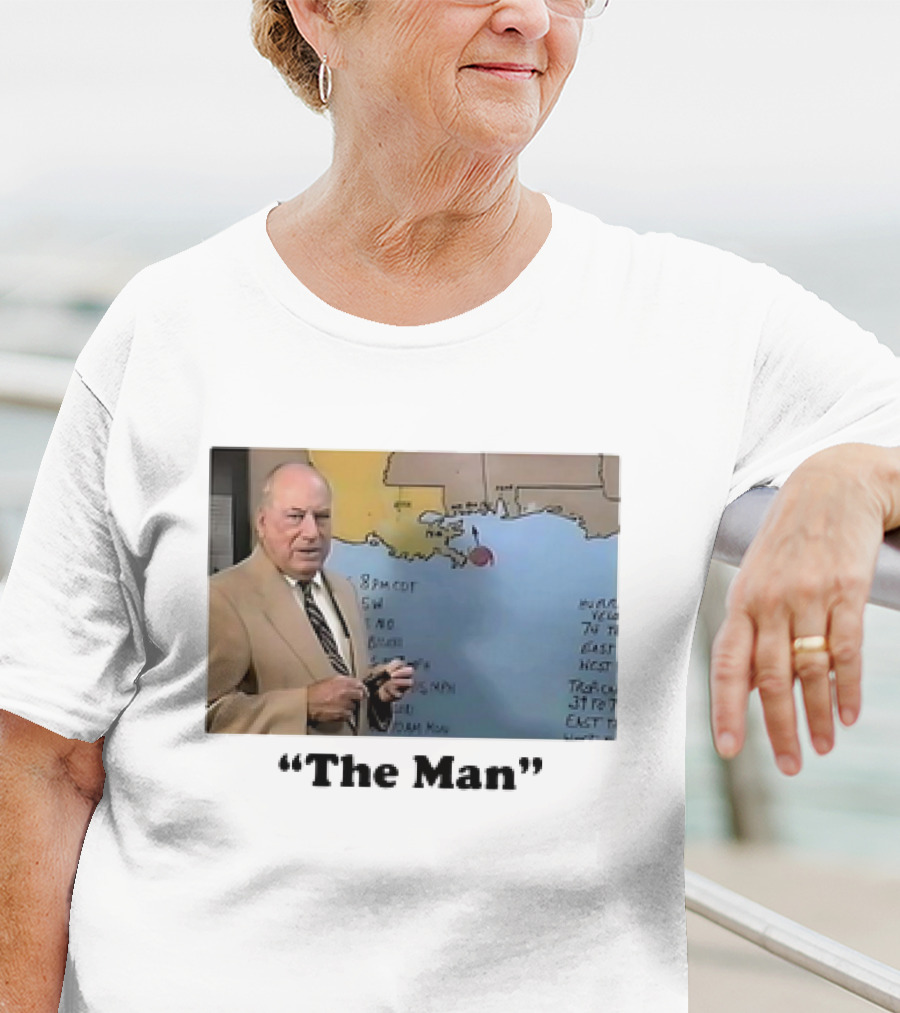 The Man Nash Roberts Weather Map Presentation T-Shirt