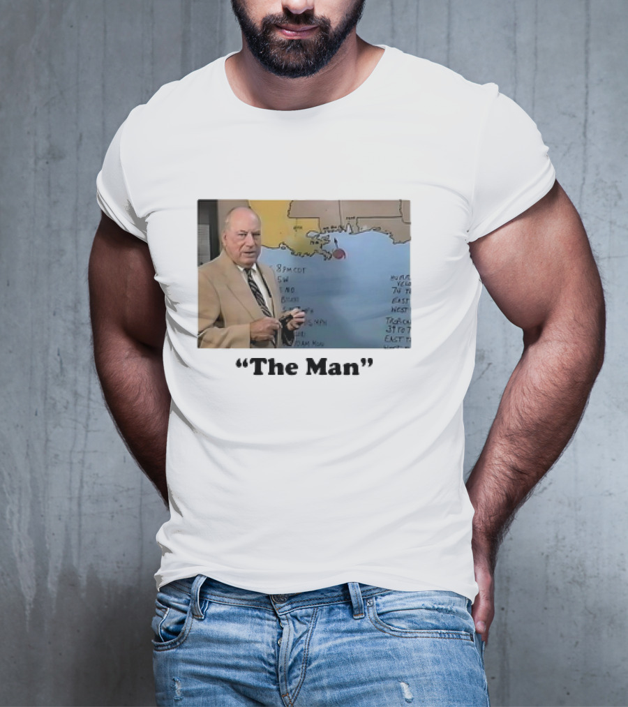 The Man Nash Roberts Weather Map Presentation T-Shirt