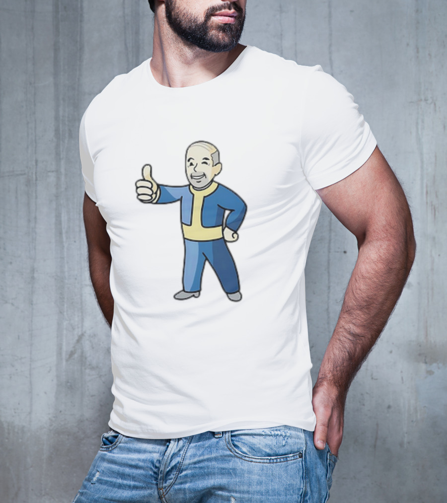 Vault Boy Nate Fallout Cartoons T-Shirt