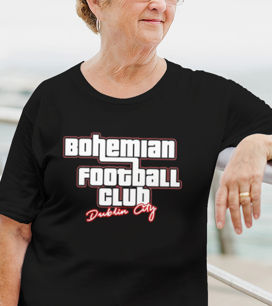 Bohemian Football Club Dublin City Text T-Shirt