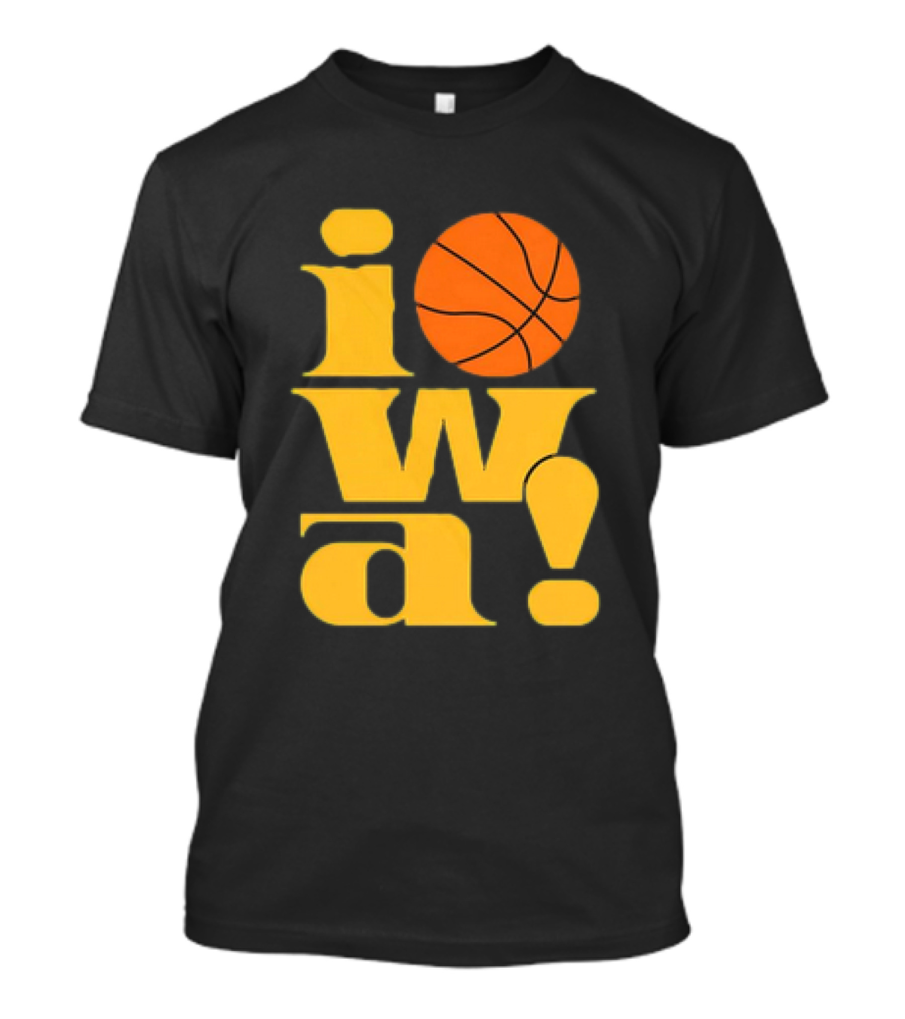 Old School Iowa Vintage Basketball T-Shirt
