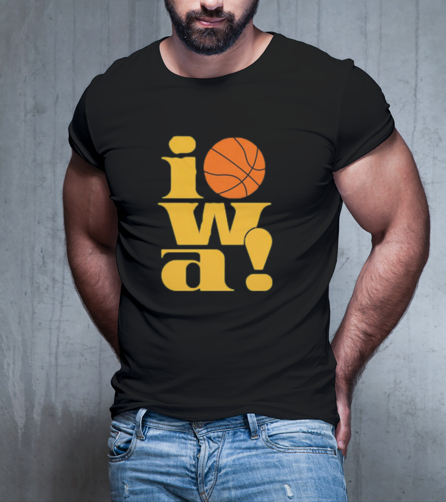 Old School Iowa Vintage Basketball T-Shirt