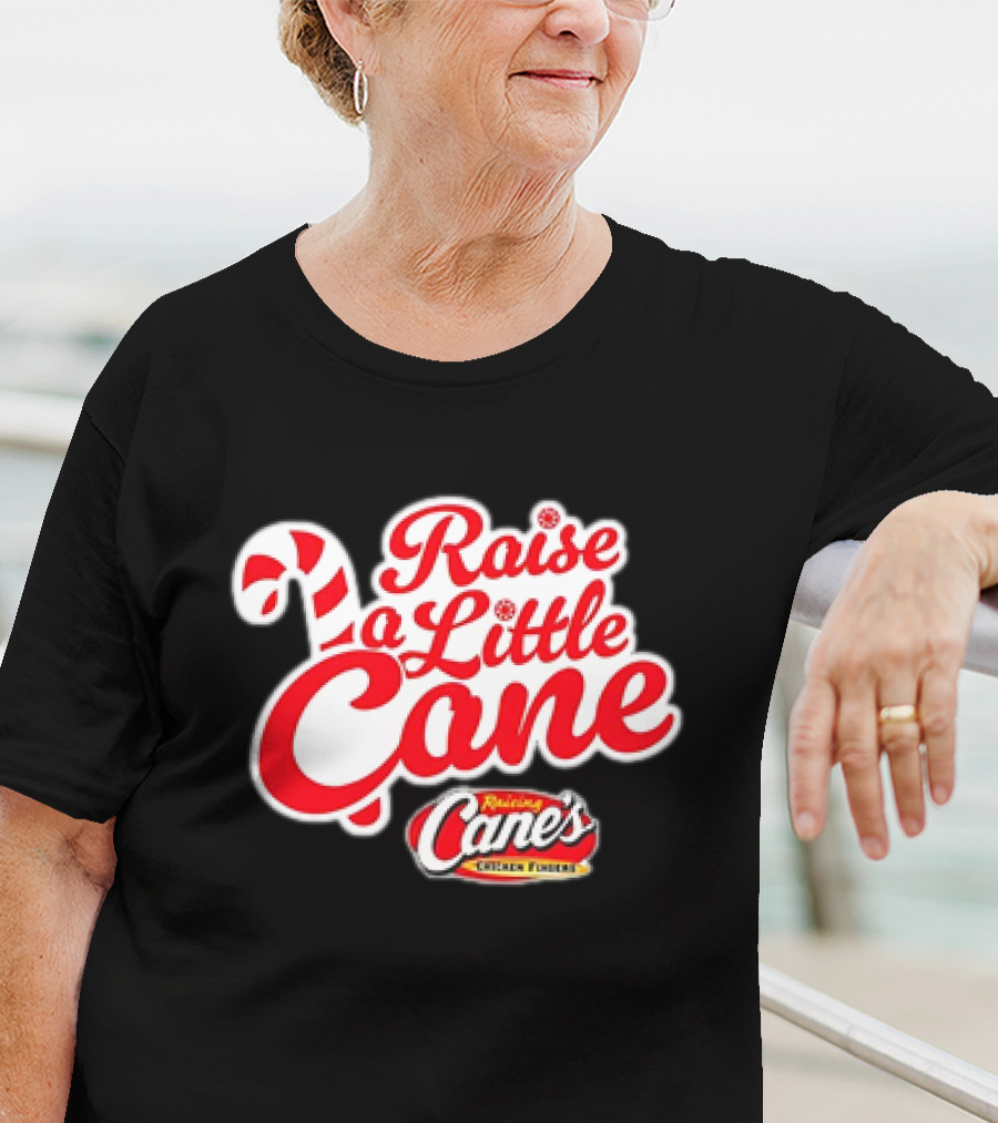 Raise A Little Cane Raising Cane's Chicken Fingers Christmas T-Shirt