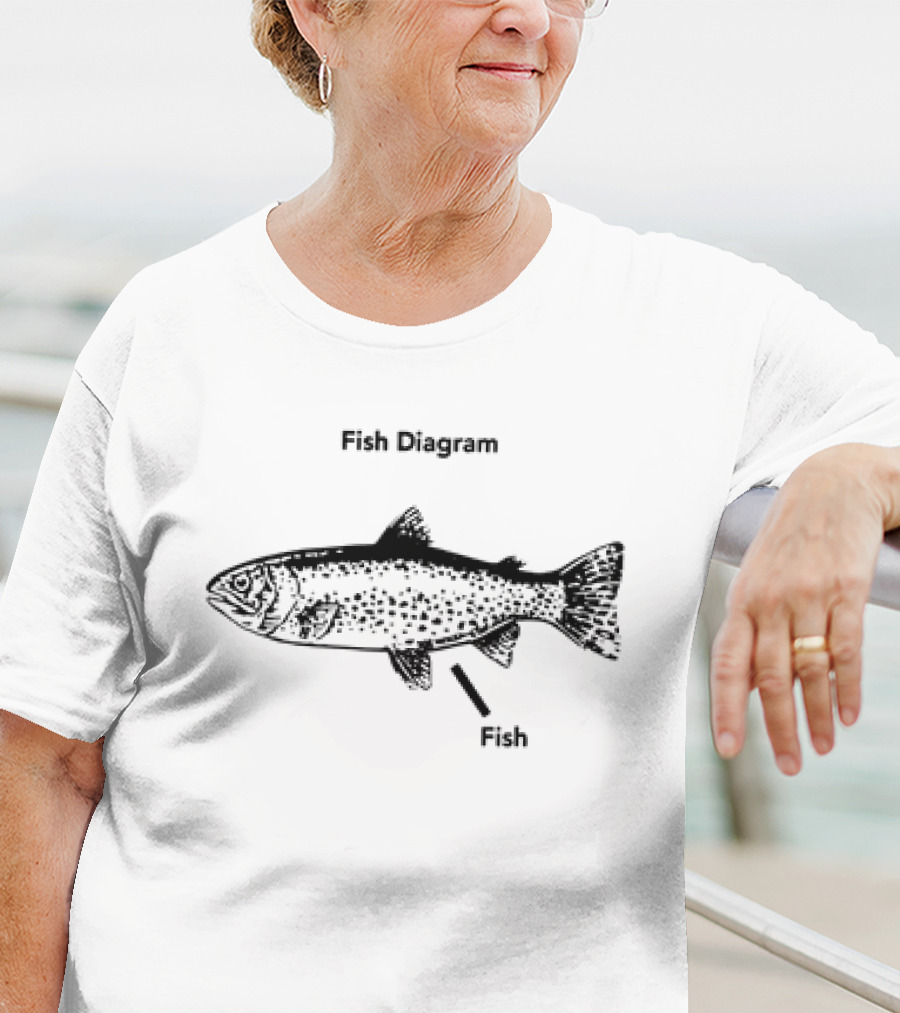Fish Diagram Fish T-Shirt