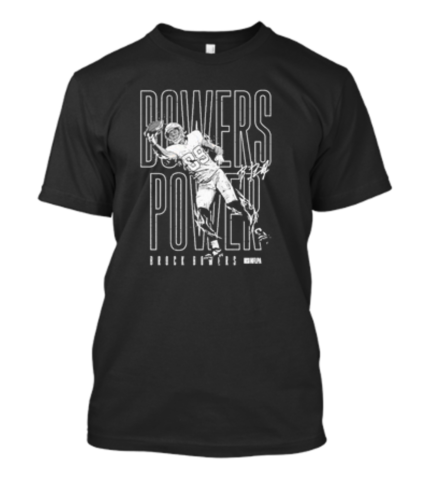 Brock Bowers Bowers Power Football Catch T-Shirt