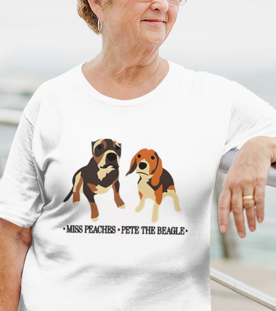 Miss Peaches And Pete The Beagle Duo T-Shirt