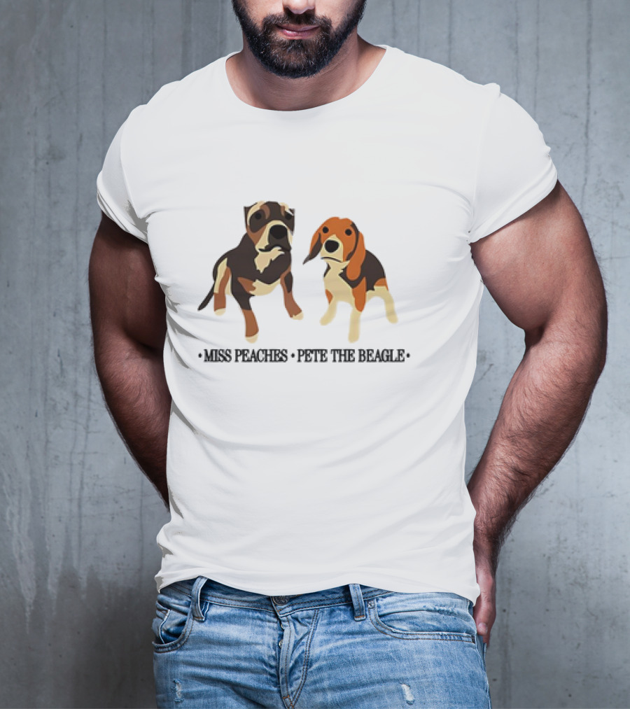 Miss Peaches And Pete The Beagle Duo T-Shirt