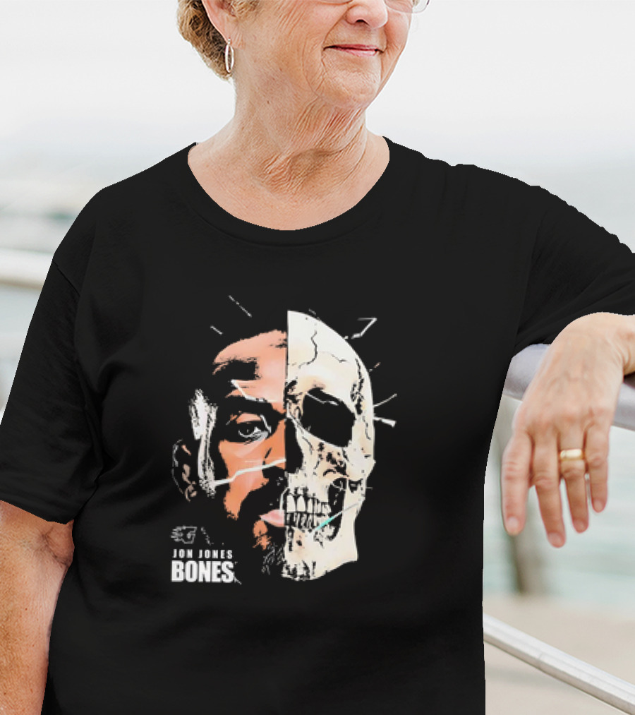 Jon Jones Bones UFC Split Face Skull T-Shirt
