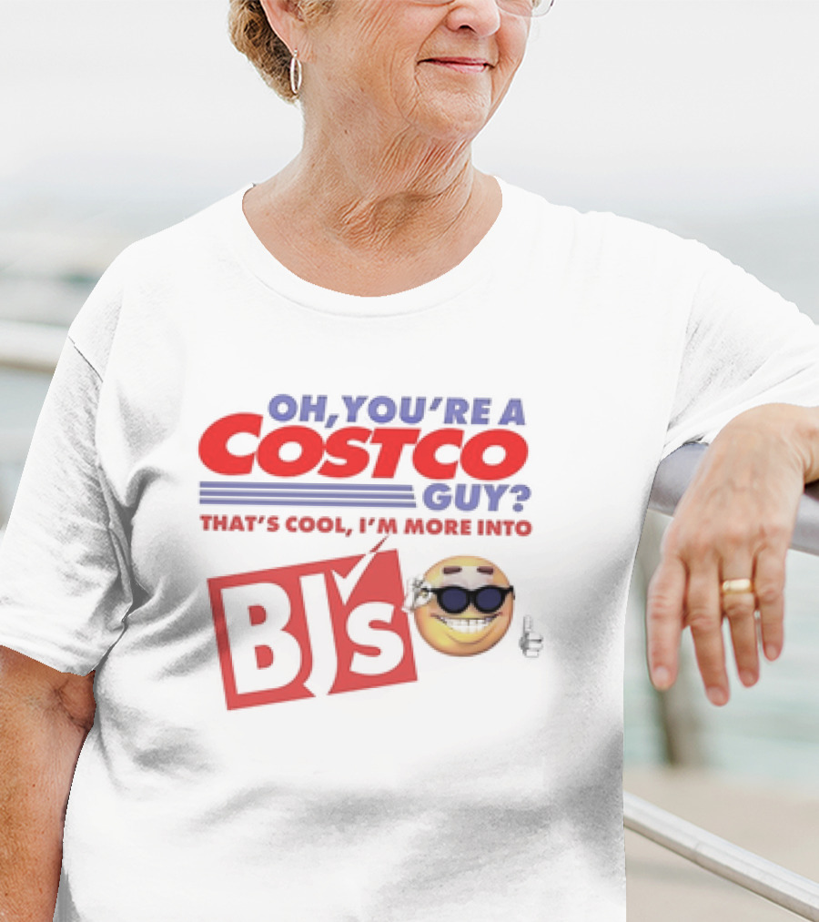 Oh You’re A Costco Guy That’s Cool I’m More Into BJ’s Smiling Emoji Sunglasses T-Shirt