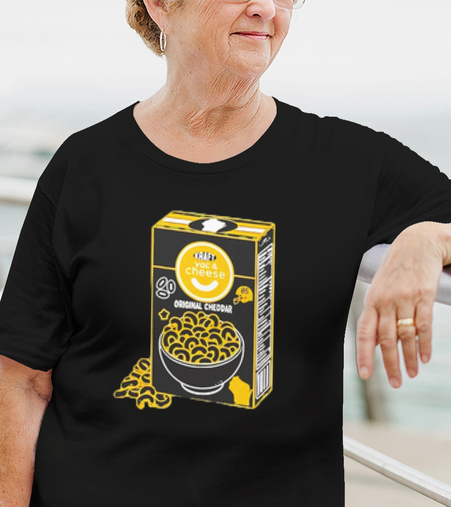 Kraft YAC ‘N Cheese Original Cheddar Box With Smiley Face T-Shirt