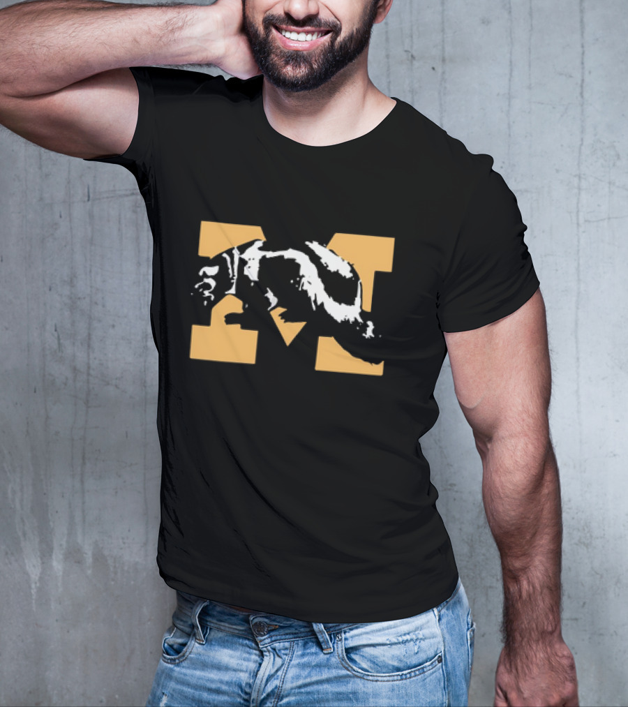 Michigan Wolverines Vintage Mascot M T-Shirt