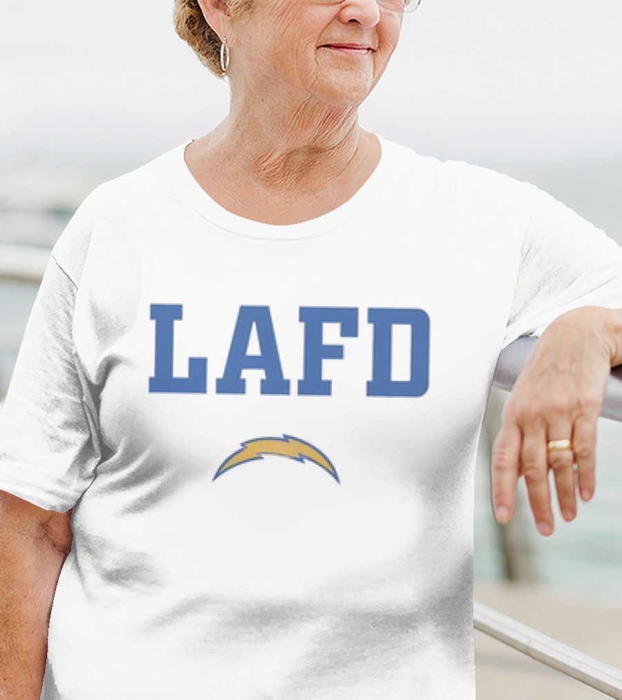 LAFD Los Angeles Chargers Bolt T-Shirt