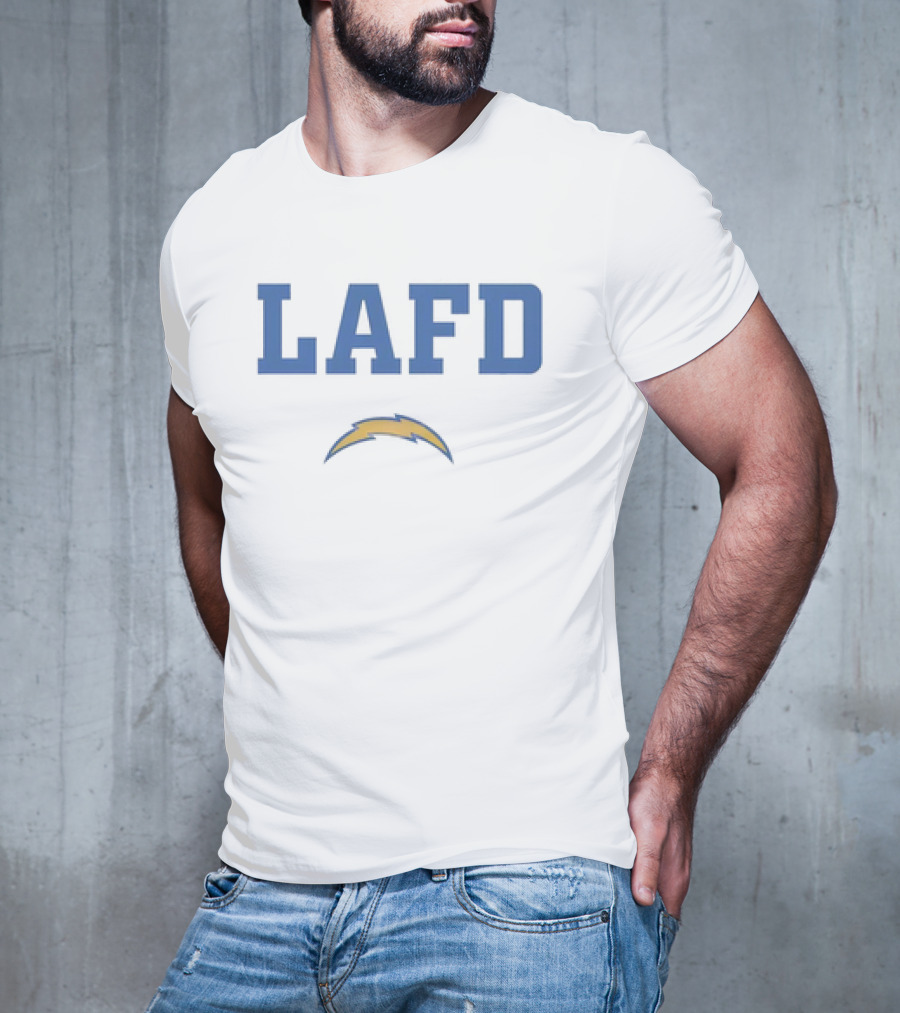 LAFD Los Angeles Chargers Bolt T-Shirt
