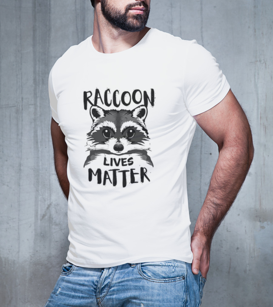 Raccoon Lives Matter Raccoon Face T-Shirt
