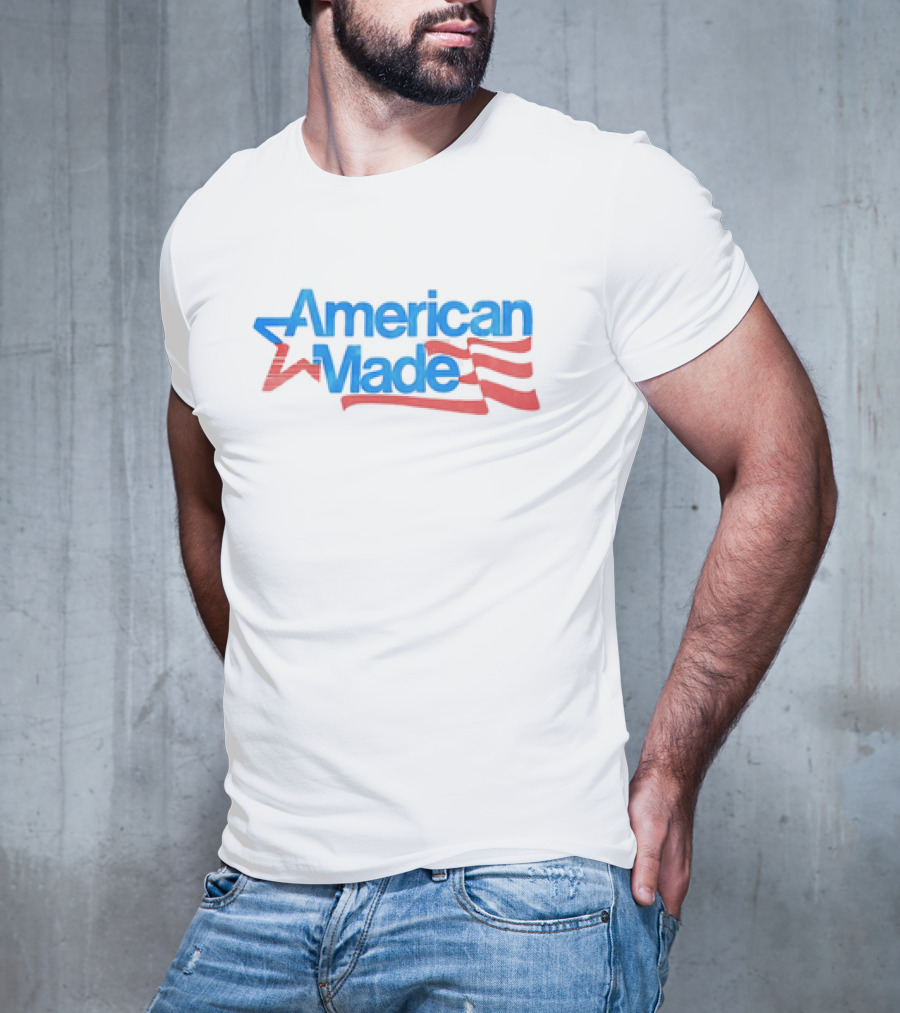 American Made USA Flag Patriotic Star And Stripes T-Shirt