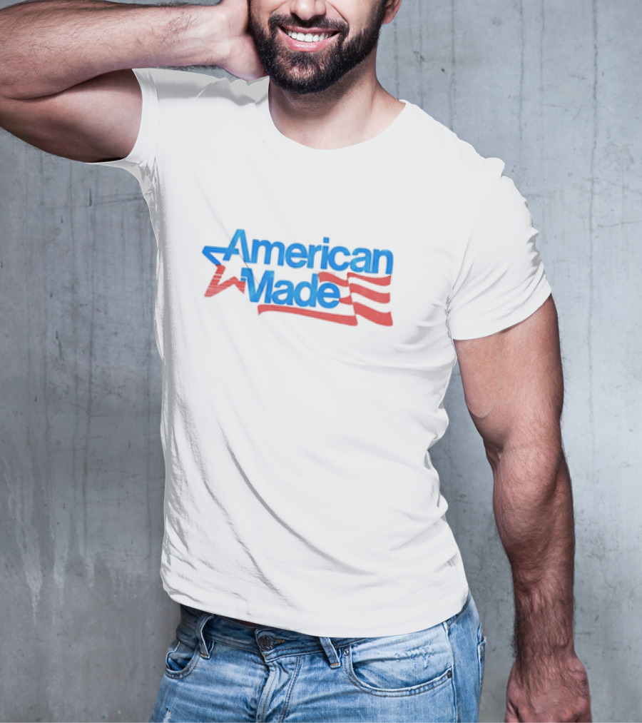 American Made USA Flag Patriotic Star And Stripes T-Shirt