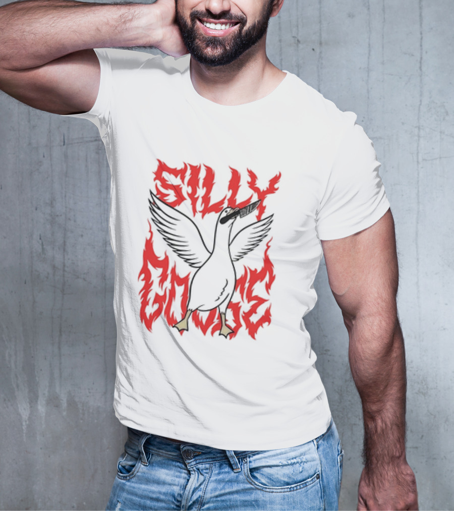 Silly Goose Tragic Girls Goose With Knife T-Shirt