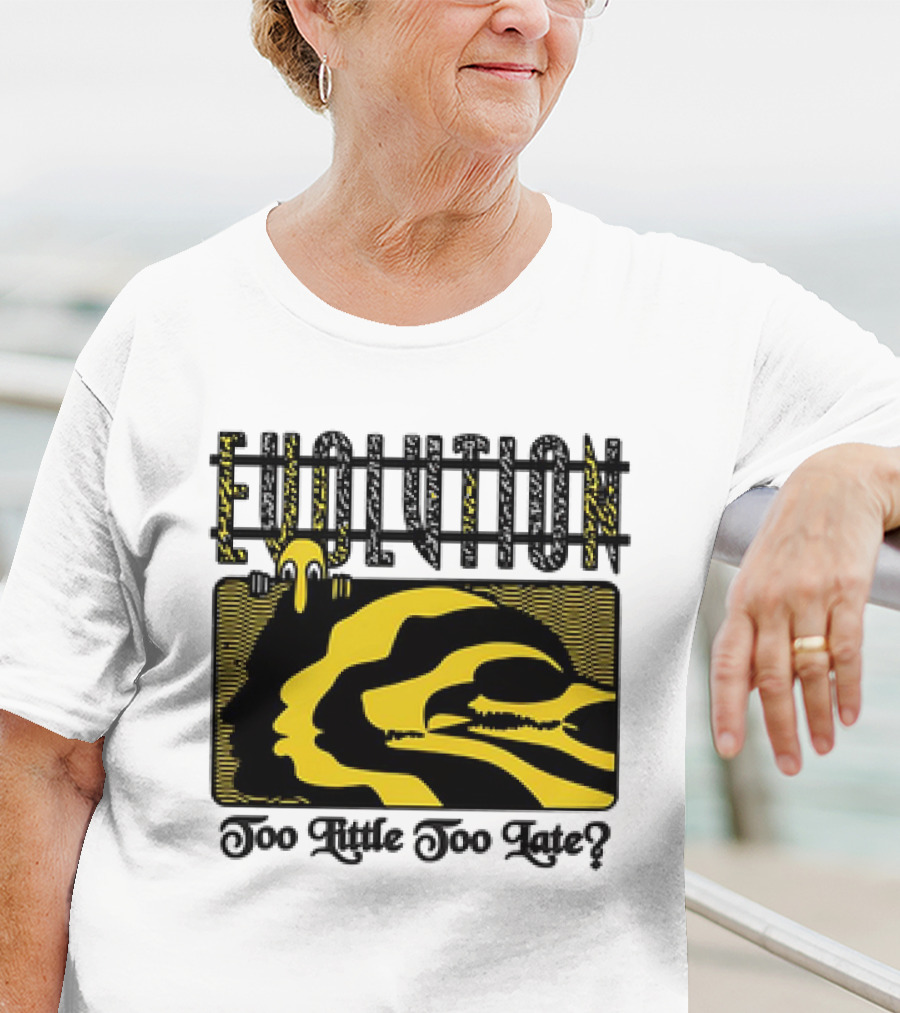 Evolution Too Little Too Late? Bold Yellow And Black T-Shirt