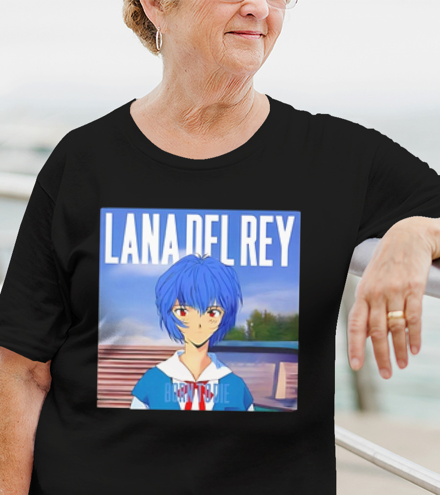 Lana Del Rey Born To Die Anime Rei Ayanami Blue Hair T-Shirt