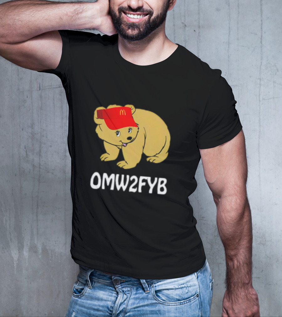 OMW2FYB Bear In Fast Food Cap T-Shirt