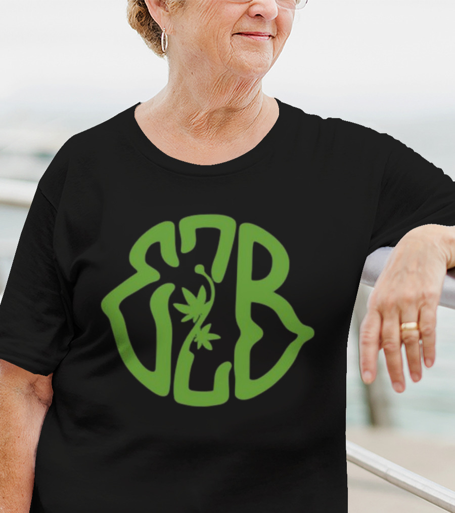 "420 Exclusive EZB Branding With Cannabis Motif" T-Shirt