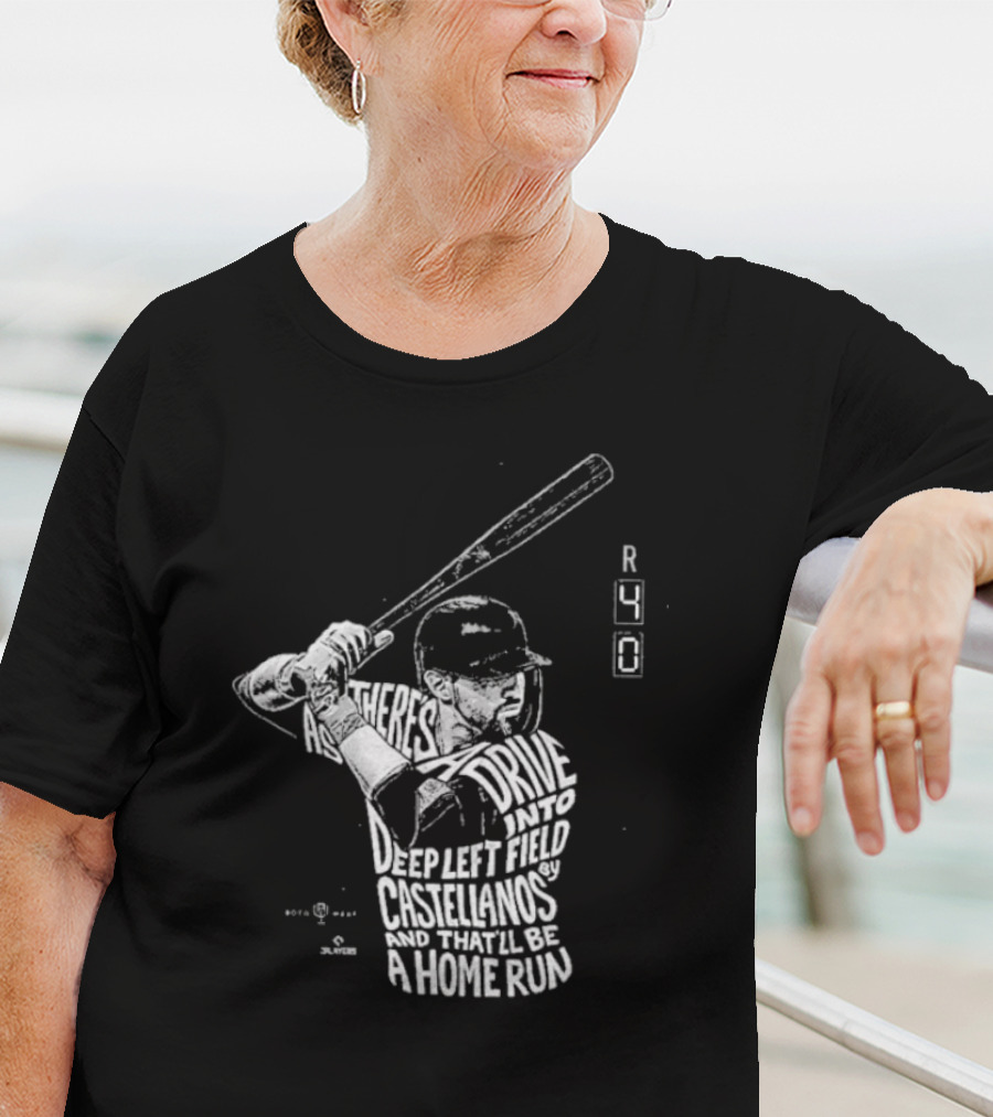 4-0 Ballgame Deep Left Field Castellanos Home Run T-Shirt