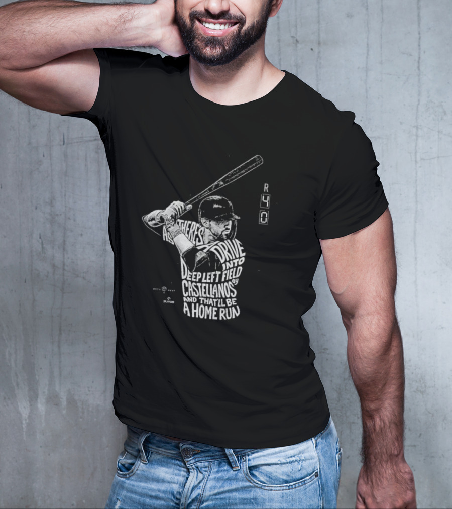 4-0 Ballgame Deep Left Field Castellanos Home Run T-Shirt