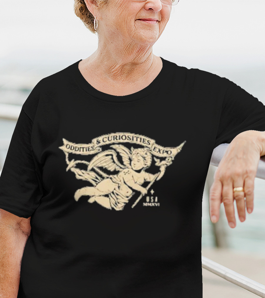 Oddities And Curiosities Expo Angel B+C USA T-Shirt