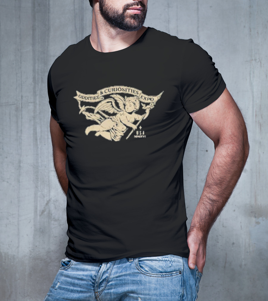 Oddities And Curiosities Expo Angel B+C USA T-Shirt