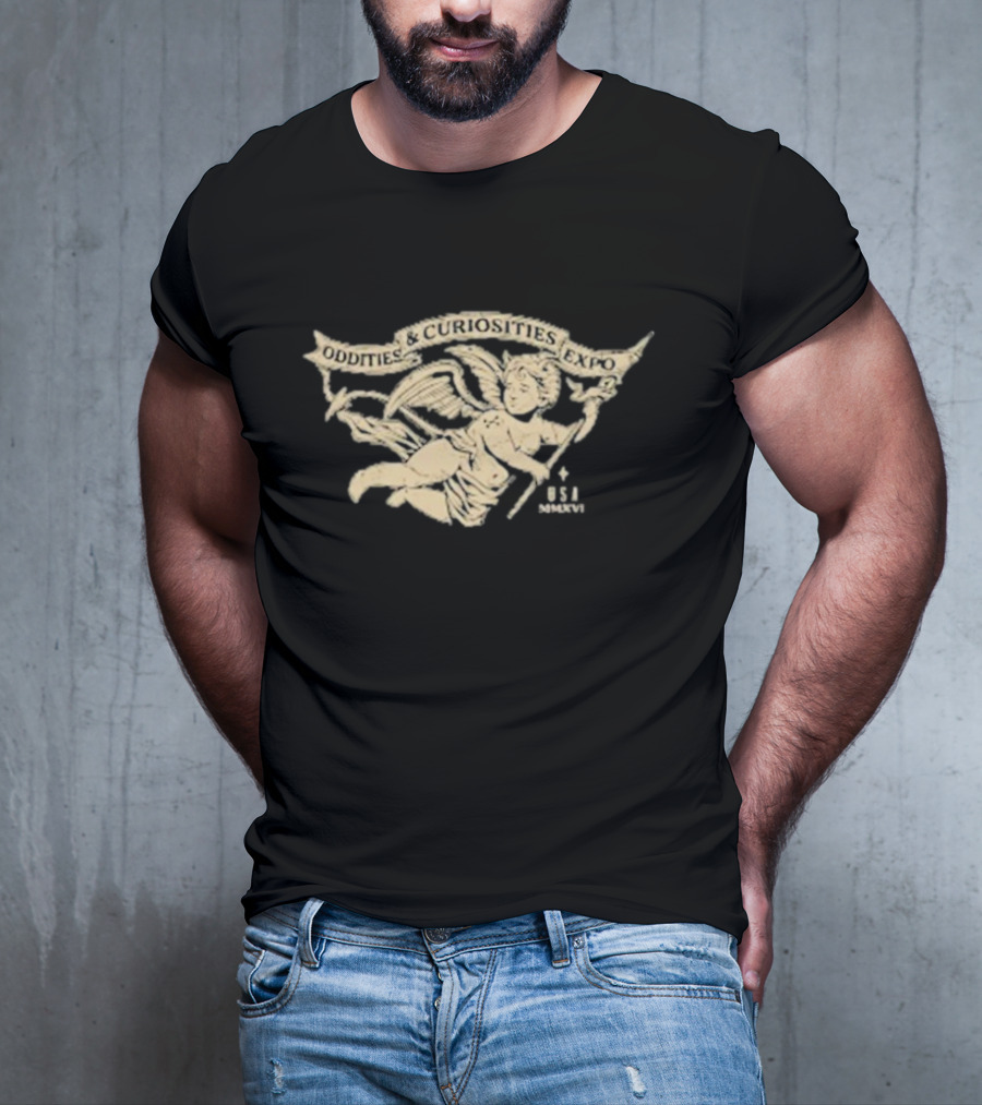 Oddities And Curiosities Expo Angel B+C USA T-Shirt