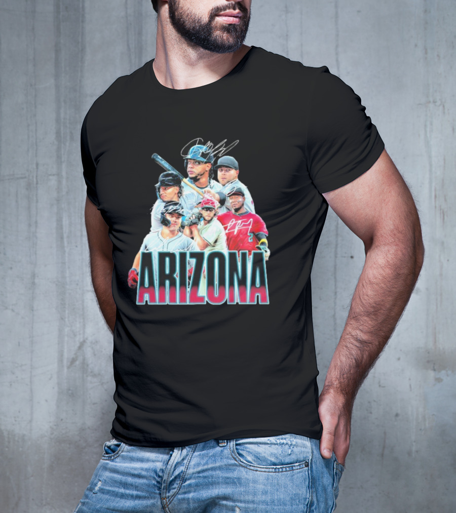 Arizona Diamondbacks MLB Players Signatures Series T-Shirt