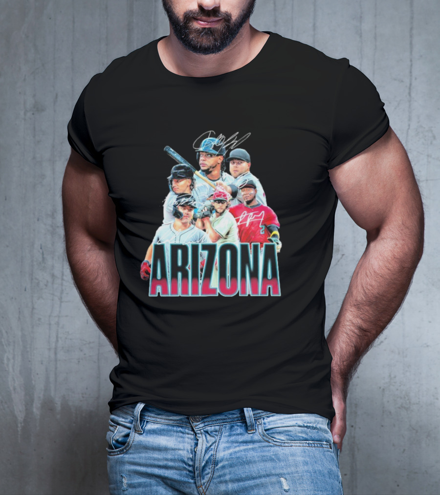 Arizona Diamondbacks MLB Players Signatures Series T-Shirt