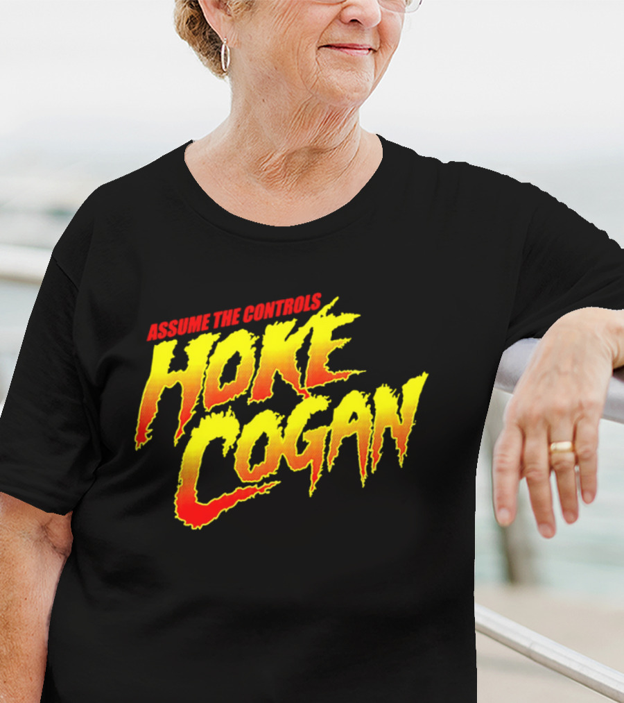 Assume The Controls Hoke Cogan Retro Style Bold Text Influence T-Shirt