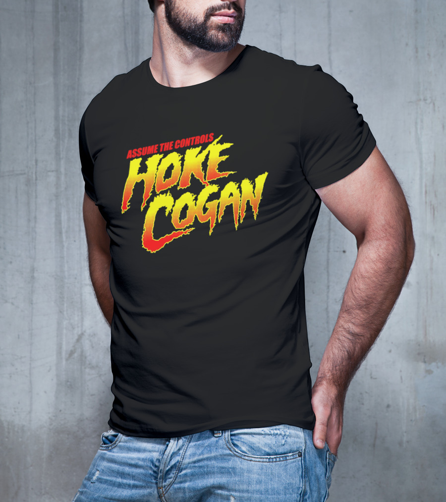 Assume The Controls Hoke Cogan Retro Style Bold Text Influence T-Shirt