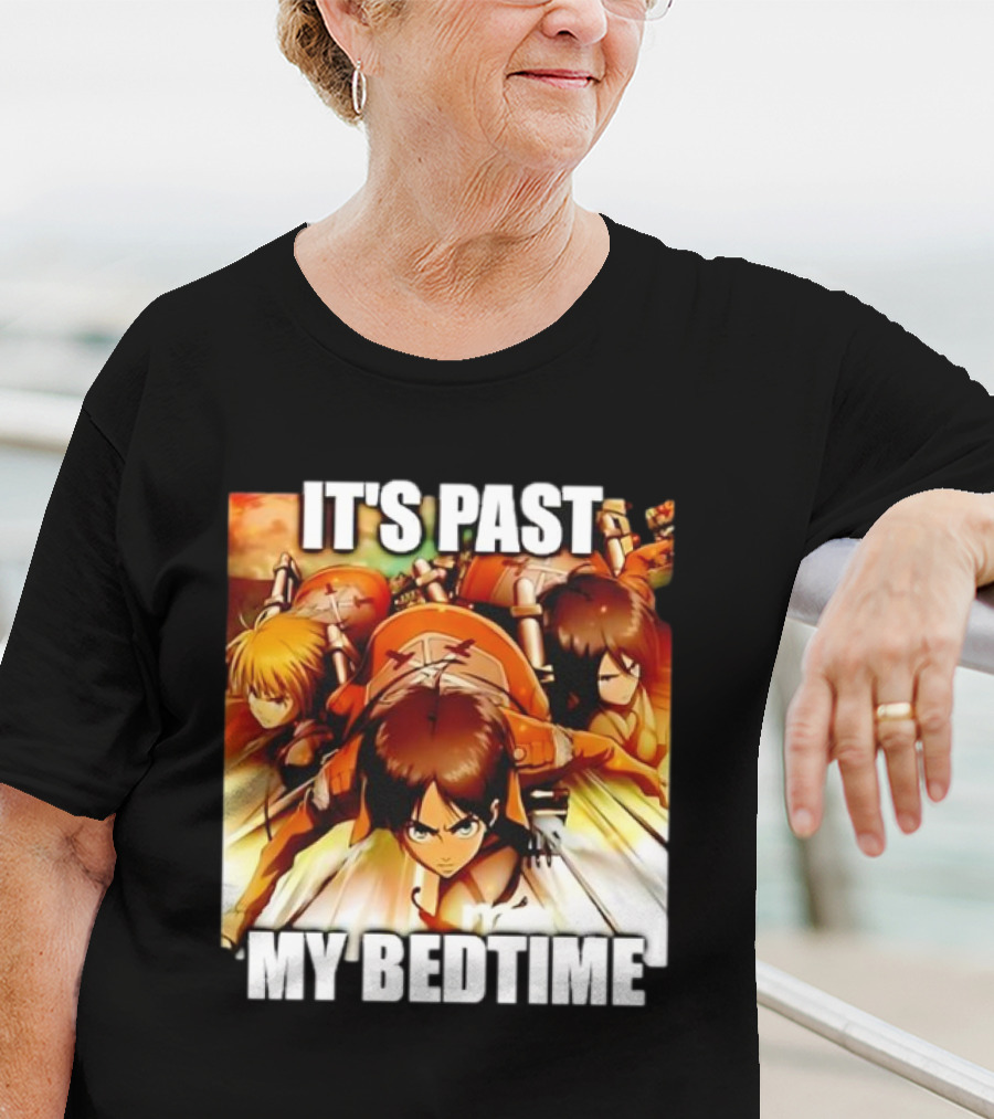 Attack On Titan It’s Past My Bedtime Anime Characters Classic Scene T-Shirt