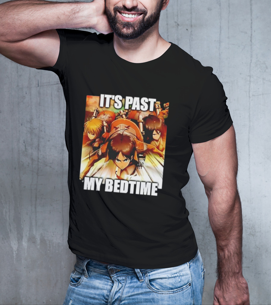 Attack On Titan It’s Past My Bedtime Anime Characters Classic Scene T-Shirt