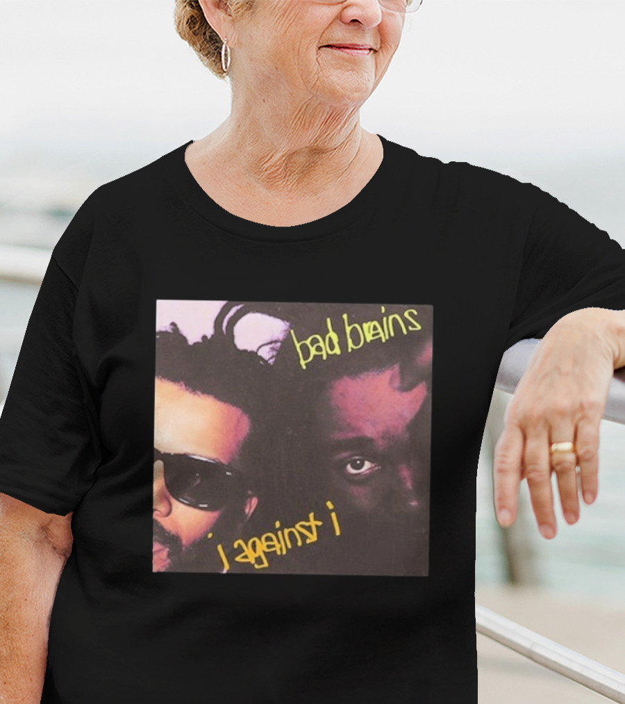 Bad Brains I Against I Album Cover Two Faces With Sunglasses And Dreadlocks T-Shirt