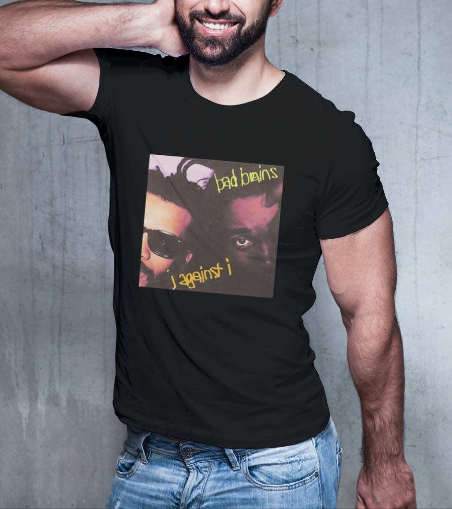 Bad Brains I Against I Album Cover Two Faces With Sunglasses And Dreadlocks T-Shirt