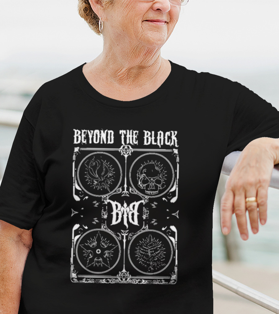 Beyond The Black Dark Artistic Symbols Illuminated Design T-Shirt