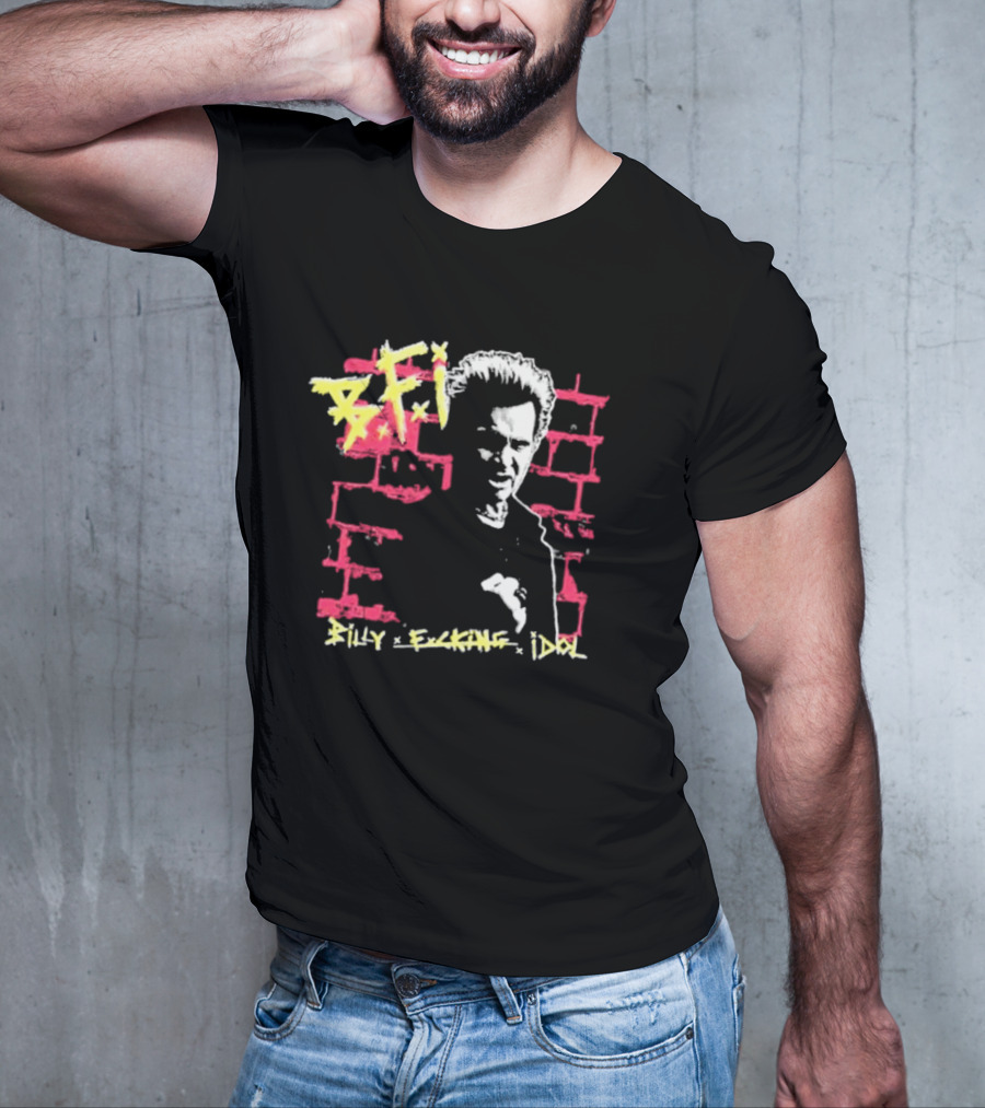 BFI Billy Fcking Idol Brick Wall Graphic T-Shirt