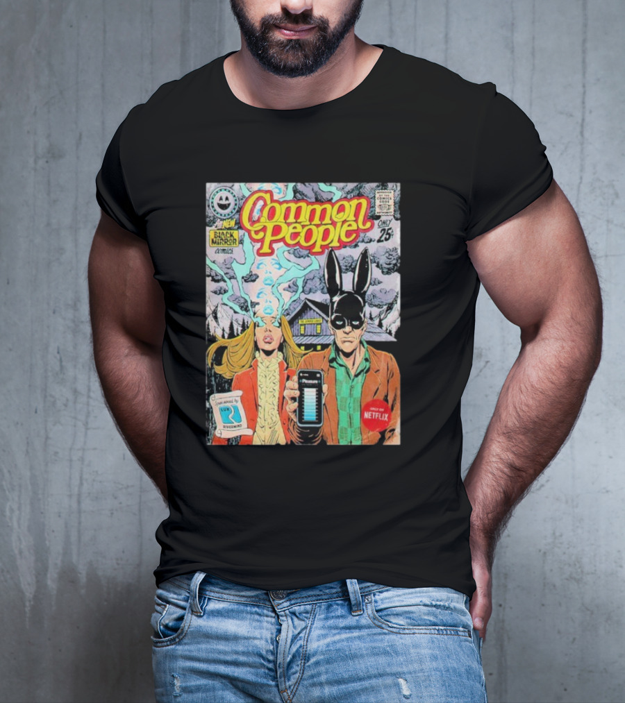 Black Mirror Comics Common People Netflix 2025 T-Shirt