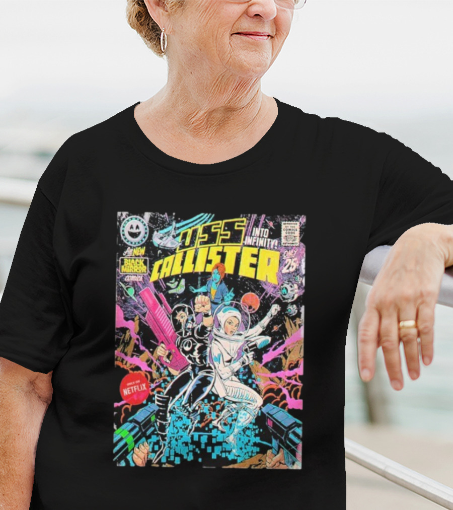 Black Mirror Comics USS Callister Into Infinity Issue 25 Netflix Official 2025 T-Shirt
