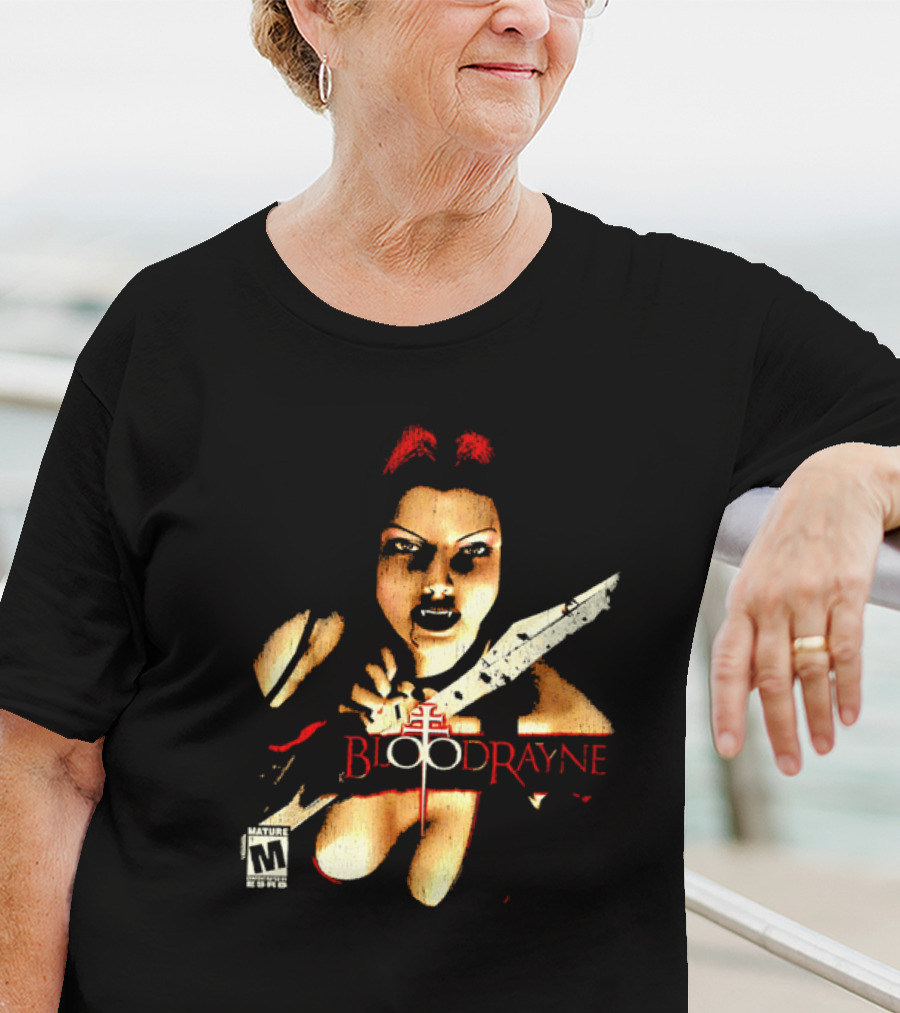 BloodRayne M Rating Femme Fatale Sword Wielder T-Shirt