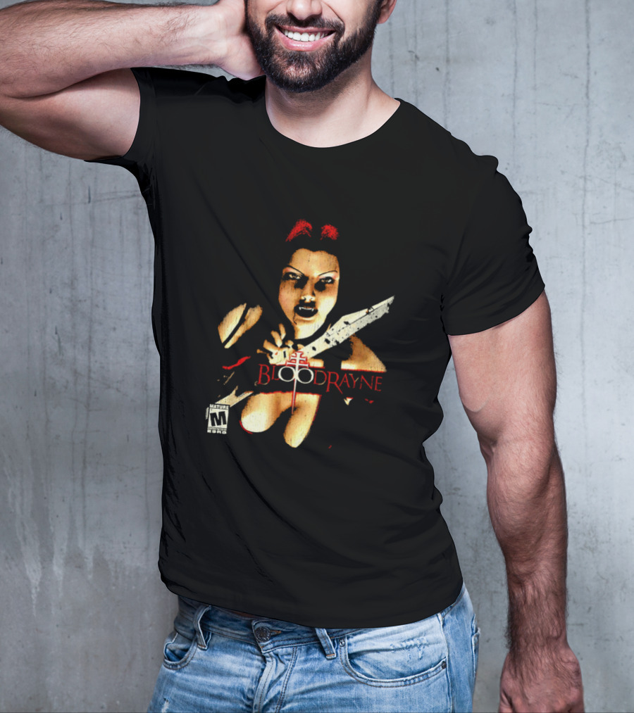 BloodRayne M Rating Femme Fatale Sword Wielder T-Shirt