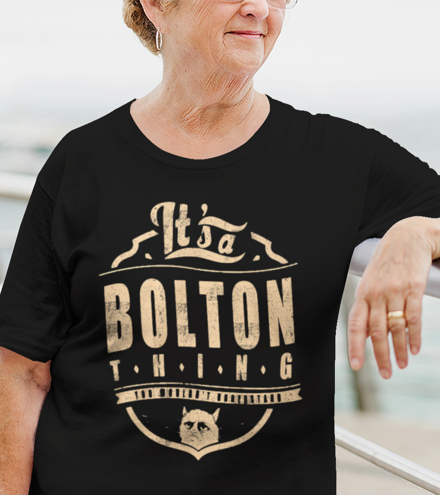 It's A Bolton Thing Cat Emblem T-Shirt